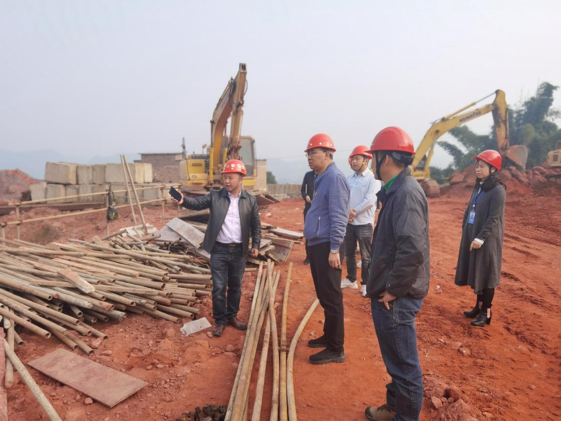 集團公司黨委委員、副總經理任大慶督查指導高捷水廠在建工程