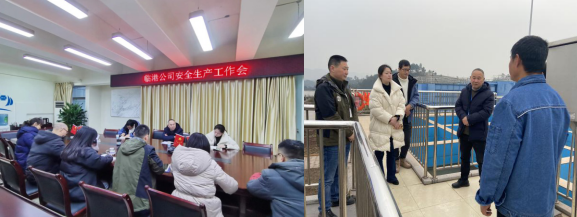 集團公司黨委委員、副總經(jīng)理劉林到臨港公司開展“元旦”節(jié)前安全生產(chǎn)檢查工作