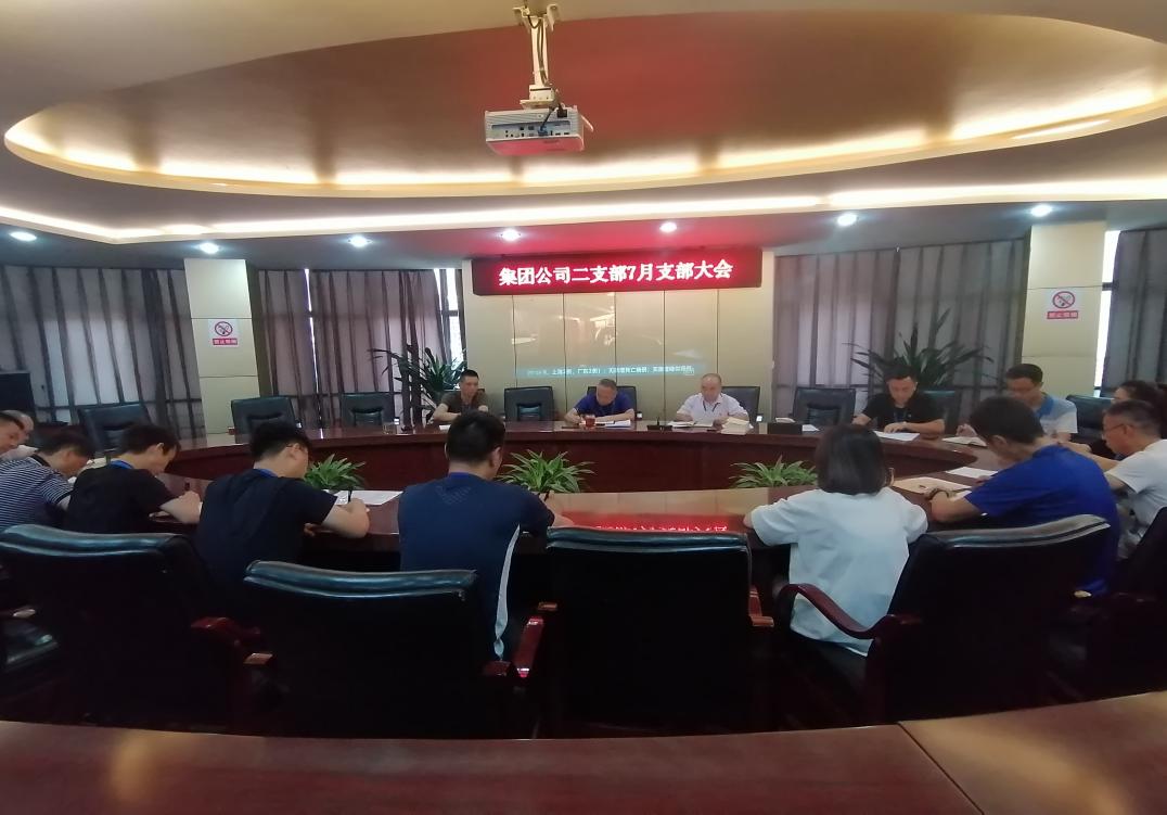 集團公司二支部召開七月黨員大會暨黨史 學(xué)習(xí)教育專題組織生活會