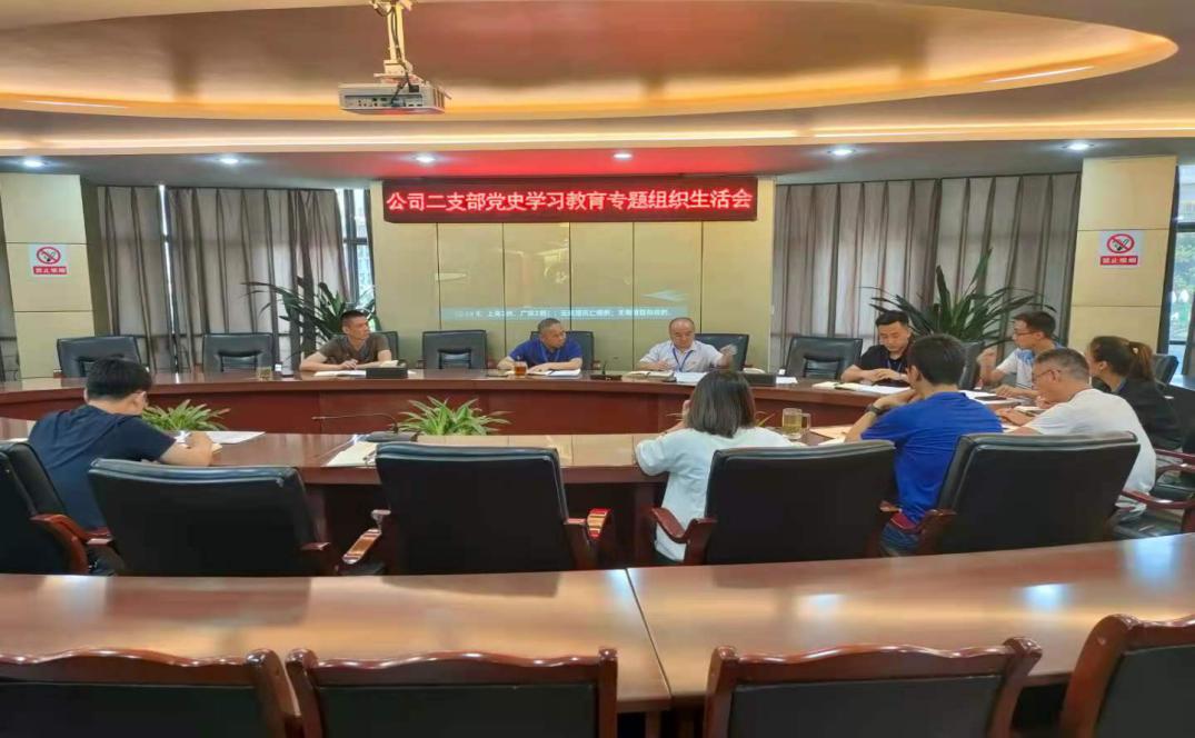 集團公司二支部召開七月黨員大會暨黨史 學(xué)習(xí)教育專題組織生活會